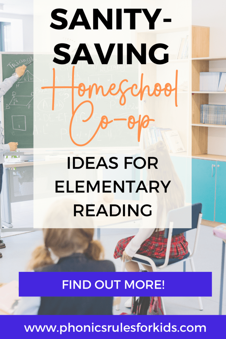 homeschool co-op class ideas for elementary reading