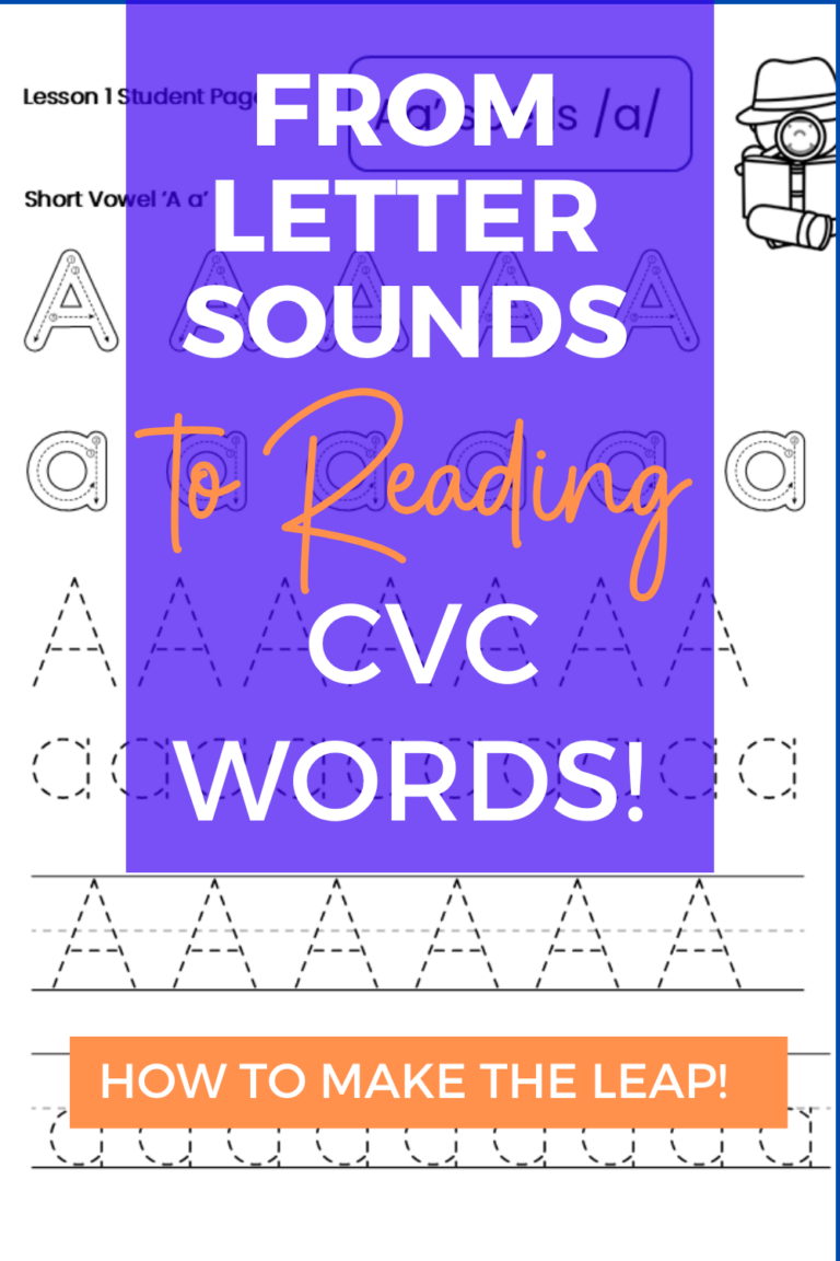 letter sounds to reading CVC words