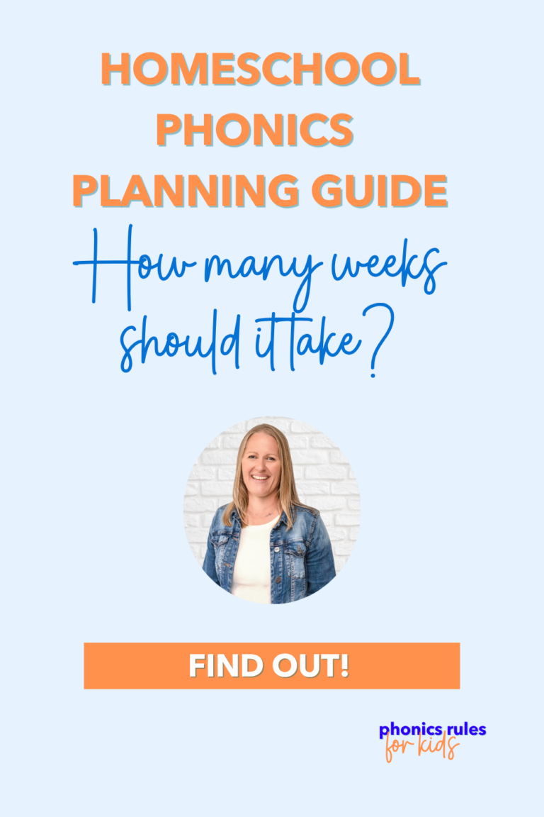how many weeks for phonics lessons